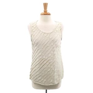 Janeric Womens Sleeveless‎ Ruffle Blouse Tank Top L